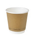 Gobelet en carton brun à double paroi sans matière plastique, Waterbased  H86mm 300ml