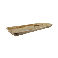 Plateau rectangulaire en palmier  325x90mm H25mm