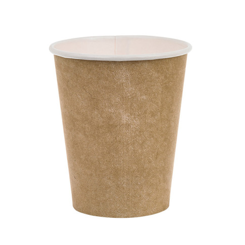 Gobelet blanc imprimé kraft   H89mm 230ml