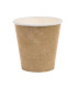 Gobelet blanc imprimé kraft   H80mm 180ml