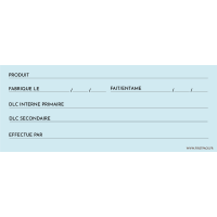 Etiquette de traçabilité alimentaire 100x40mm