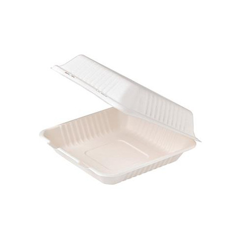 Coquille blanche en pulpe  234x231mm H80mm 1400ml