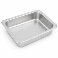 Barquette inox scellable GN 1/8 160x130mm H36mm