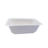 Barquette scellable pulpe laminée PLA  137x95mm H45mm 375ml