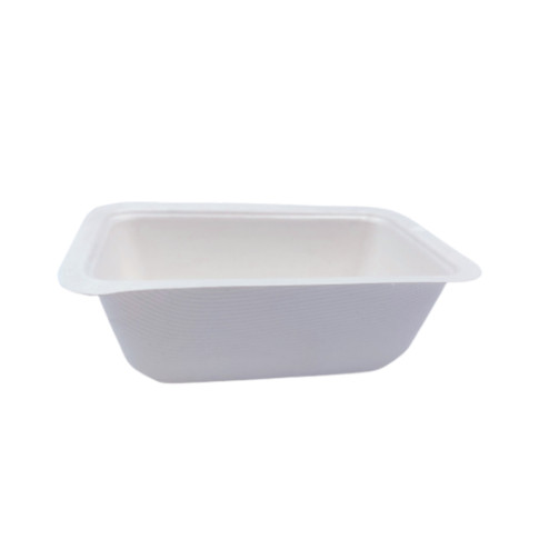 Barquette scellable pulpe laminée PLA  137x95mm H45mm 375ml