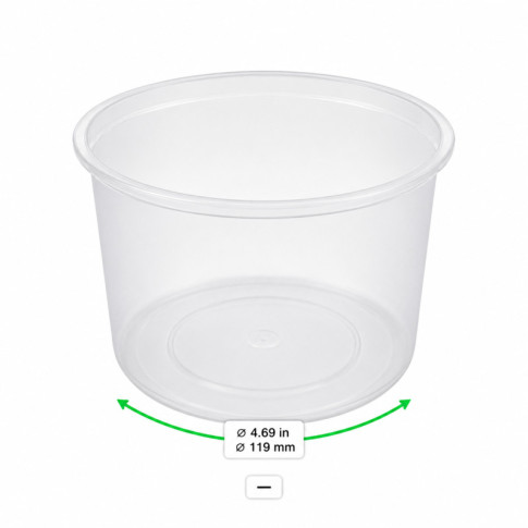 Pot Deli en PP injecté  H63mm 480ml