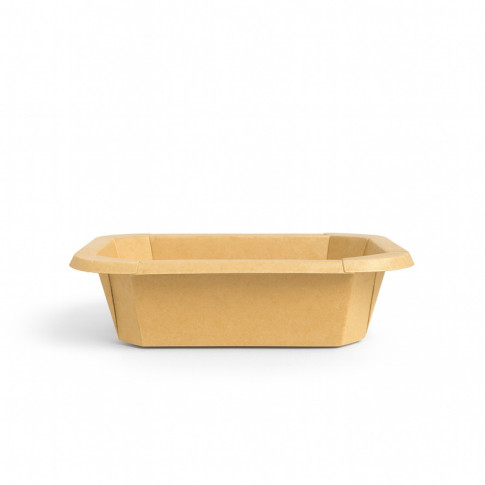 Barquettes GN 1/8 scellables en carton 160x130mm H45mm