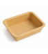 Barquettes GN 1/8 scellables en carton 160x130mm H45mm 520ml