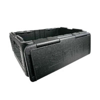 Box pliante isotherme noire 600x400mm H250mm