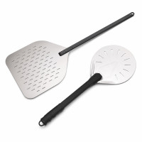 2 Pelles pizza perforées en aluminium pelle à enfourner et pelle à retourner 355x406mm