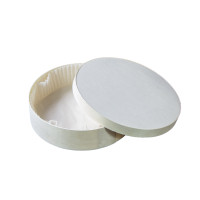 Boîte ronde bois FSC mix + papier ing - cuisson four  H40mm 600ml
