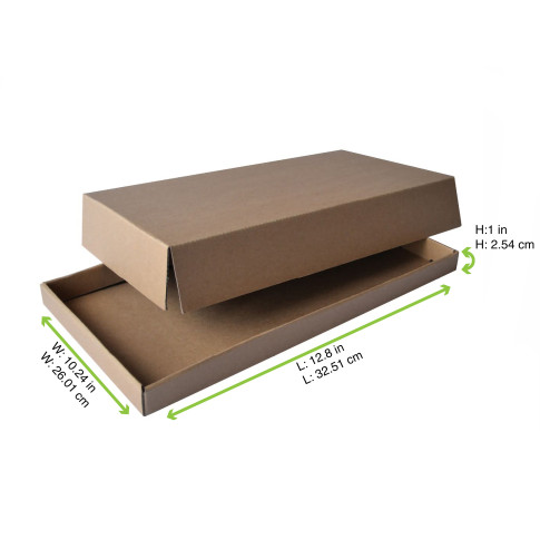 Plateau repas carton kraft  325x260mm H25mm