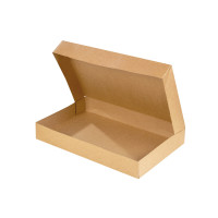 Boite plateau lunch carton brun  420x290mm H60mm