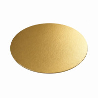 Rond carton double face or noir