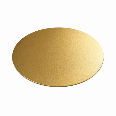 Rond carton double face or noir