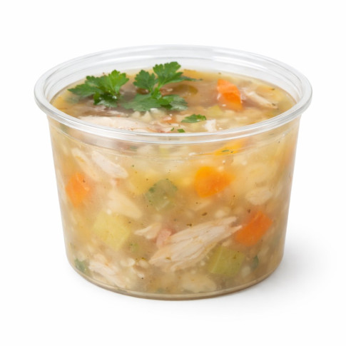 Pot Deli rond PLA transparent   H112mm 700ml
