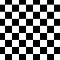 Papier blanc avec damier noir en Boite distributrice  350x270mm