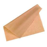 Papier alimentaire kraft brun ingraissable  400x400mm