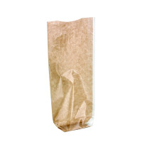 Sac transparent fond cartonné kraft  100 H220mm