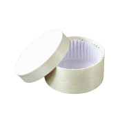 Boîte ronde bois FSC mix + papier ing - cuisson four  H42mm 100ml