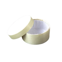 Boîte ronde bois FSC mix + papier ing - cuisson four  H42mm 200ml
