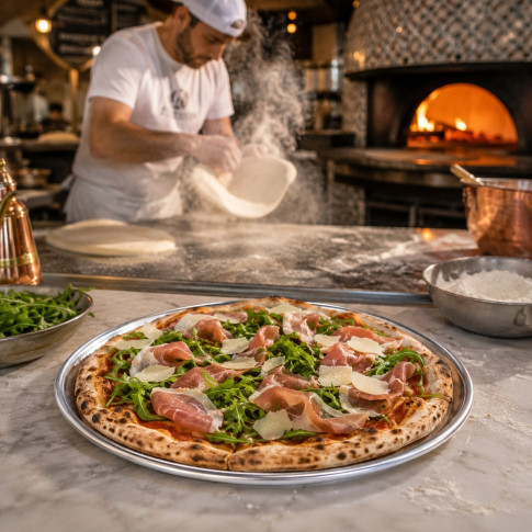 Plateau pour pizza en aluminium  H8mm
