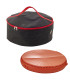 Poche ronde noire pour pizza réutilisable et bento  H150mm