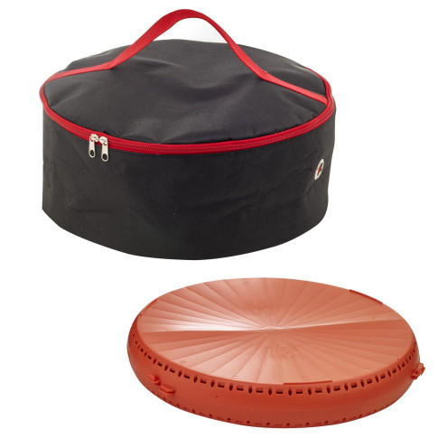 Poche ronde noire pour pizza réutilisable et bento  H150mm