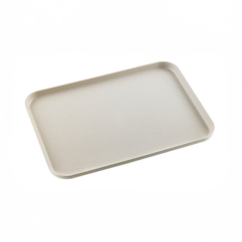 Plateau réemployable en composite beige 380x268mm H16mm
