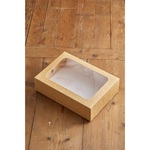 Etui en carton kraft pour plateau repas 455x311mm H81mm