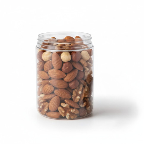 Bocal Bokotwist en plastique PET réutilisable  H96mm 500ml