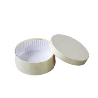 Boîte ronde bois FSC mix + papier ing - cuisson four  H41mm 252ml