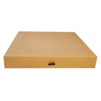 Boite pâtissière carton kraft brun  320x320mm H50mm