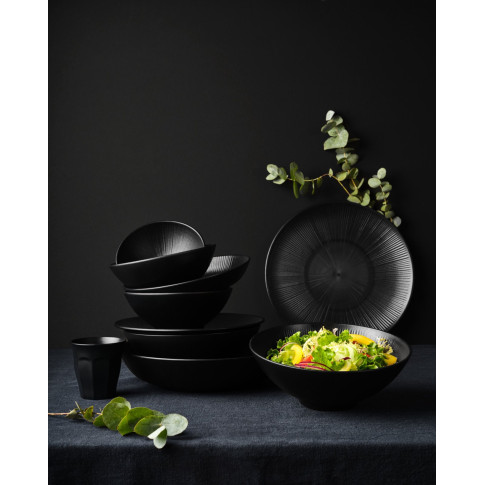 Black Phoenix assiette noire ré-employable  H30mm