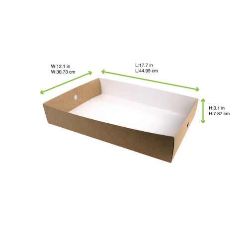 Plateau en carton kraft 450x308mm H79mm