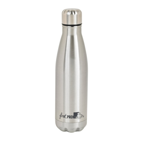 Bouteille à eau en inox double paroi isotherme avec bouchon   H265mm 500ml