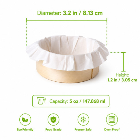 Bake-a-ring - Anneau de cuisson avec papier cuisson intégré  H30mm 150ml