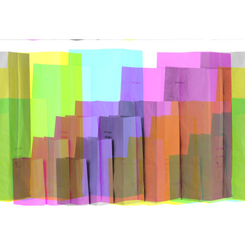 Sac poubelle papier 1 pli  360x240mm H860mm 80000ml