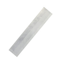 Sac sandwich blanc ingraissable en papier kraft à fenêtre cristal et 4 cm de soufflet 110x40mm H550mm