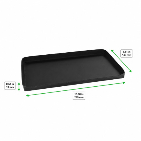 Panier BBQ solide avec bordure 279x140mm H13mm