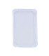 Assiette rectangulaire en carton blanc 130x200mm