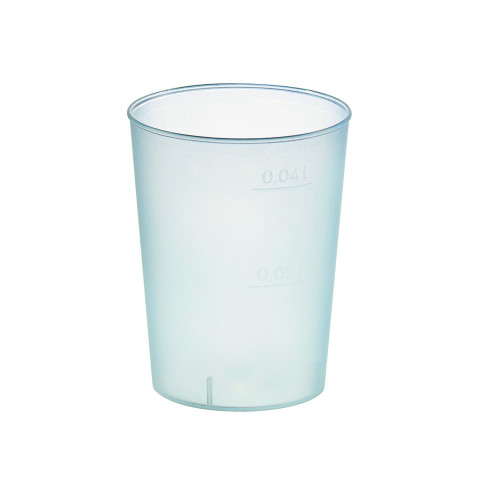 Gobelet plastique PP réutilisable "Optimal"   H50mm 50ml