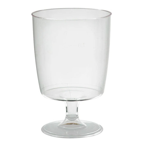 Verre à vin réutilisable plastique PS  H100mm 150ml