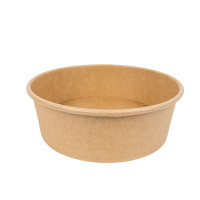 Saladier rond en carton kraft "Buckaty"   H60mm 1000ml