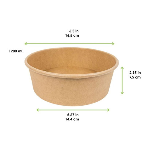 Saladier kraft "Buckaty" multi-usage  H75mm 1200ml