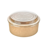 Saladier rond en carton kraft "Buckaty"   H66mm 1500ml