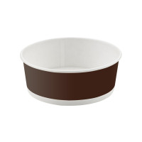 Saladier rond en carton marron foncé "Buckaty"   H57mm 600ml