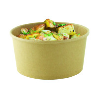Saladier rond Buckaty en carton kraft brun  H60mm 750ml