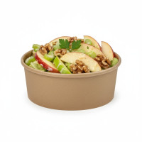 Saladier rond en carton kraft "Buckaty"   H68mm 750ml