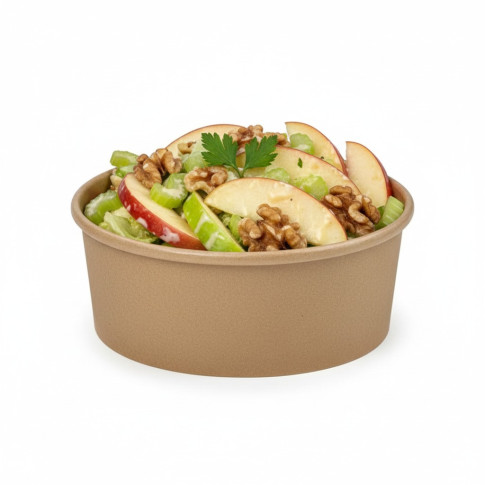 Saladier rond en carton kraft "Buckaty"   H68mm 750ml